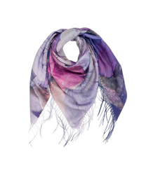 Dámský šátek s květinovým vzorem 100x100