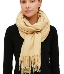 Měkká velká šála s třásněmi klasická