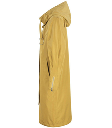 Dámský přechodný kabát oversize s kapucí