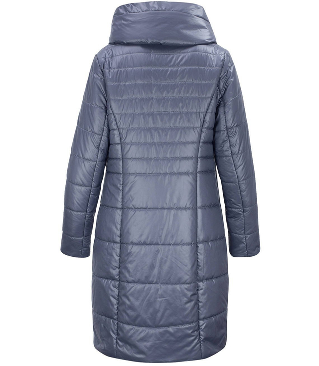 Dámský dlouhý elegantní prošívaný zateplený kabát AMELIA