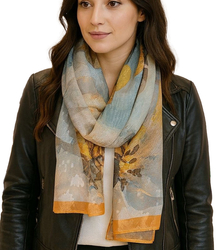 Dámský vzorovaný šátek 70x180