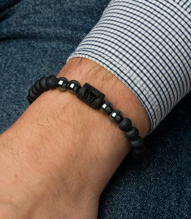 Pánský náramek s přírodními kameny