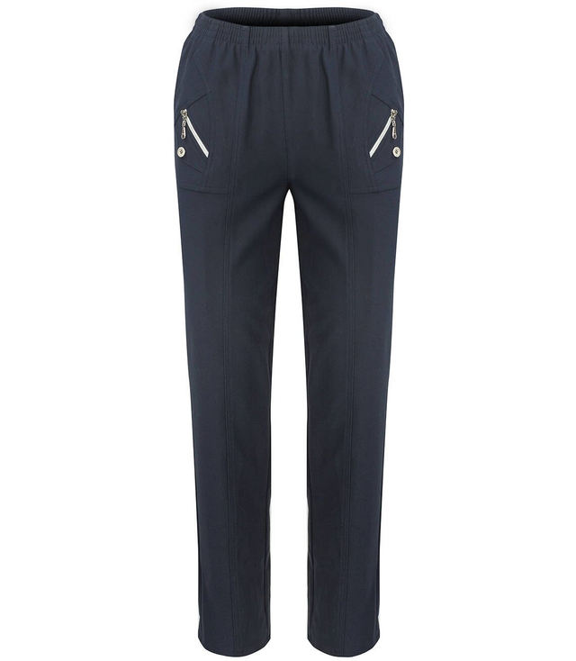 Pohodlné kalhoty s elastickým pasem zimní