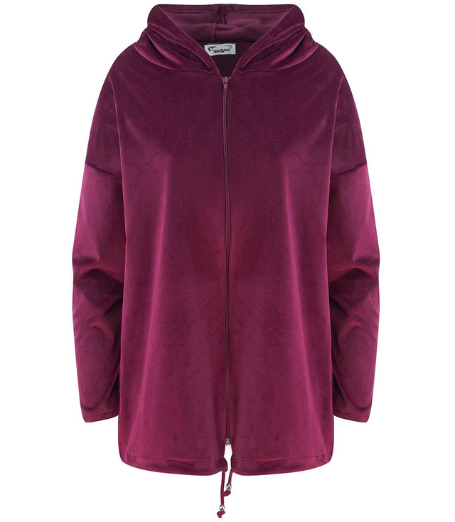 Velurová halenka BLOUSE PLUS SIZE