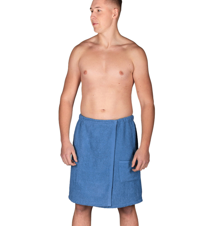 Pánský saunový froté pytel s elastickou kapsou