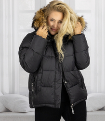 WINTER QUEEN teplá zimní bunda delší bomber bunda