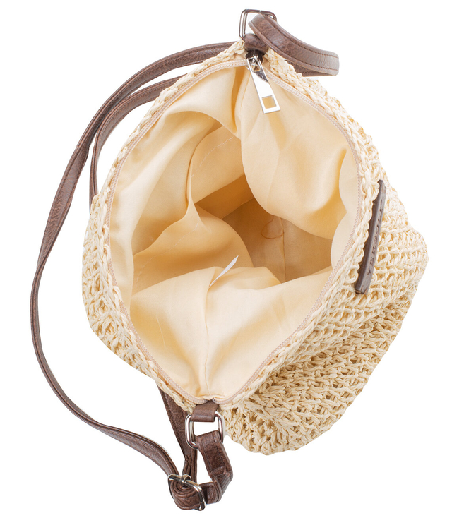 Letní malá boho pletená taška přes rameno