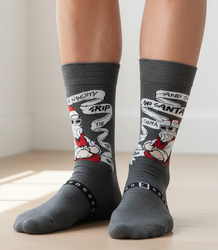 Pánské vánoční ponožky - zimní, teplé, vánoční vzory