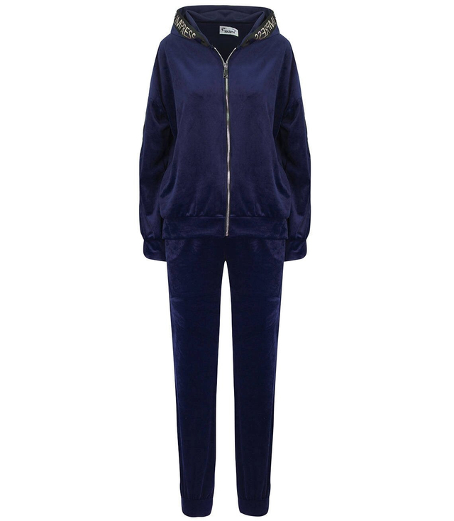 Velurová souprava DRES s opaskem