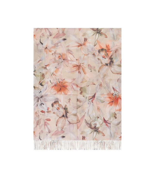 Dámská šála s květinovým vzorem 180x70