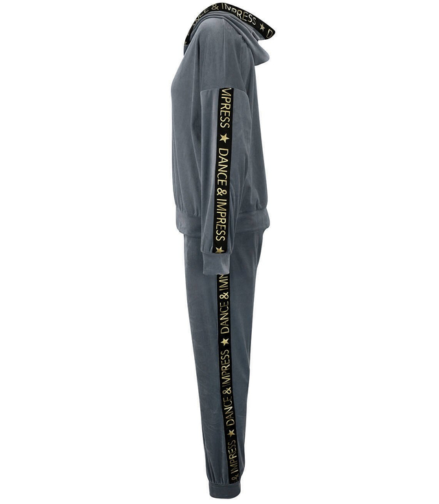 Velurová souprava DRES s opaskem