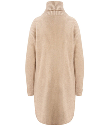 Jednobarevný pletený svetr šaty GOLF