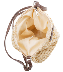 Letní malá boho pletená taška přes rameno