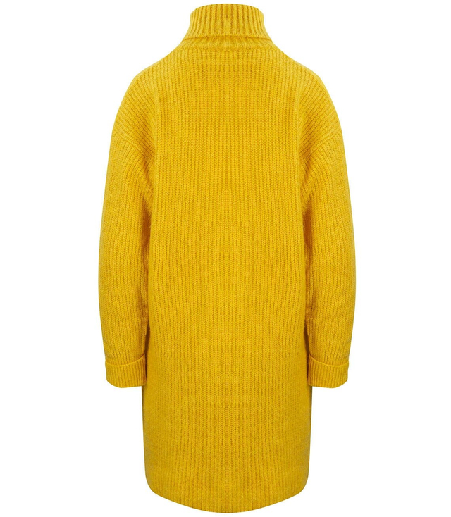 Jednobarevný pletený svetr šaty GOLF