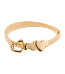 Dámský ozdobný pásek na šaty se srdíčky