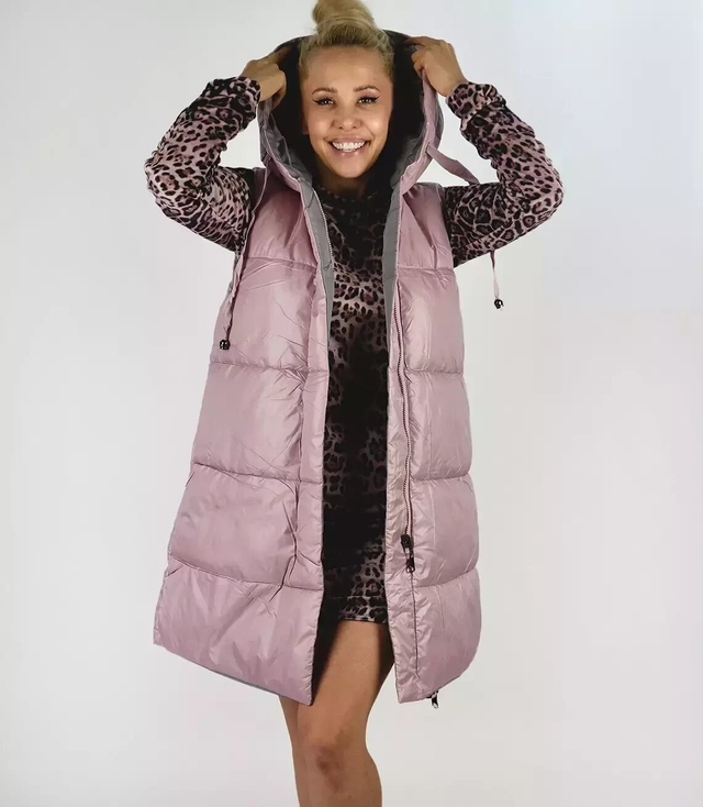 Dámská dlouhá oboustranná vesta