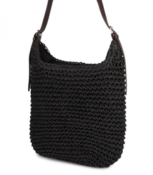 PARIS MILANO pletená kabelka s řemínkem z ekokůže