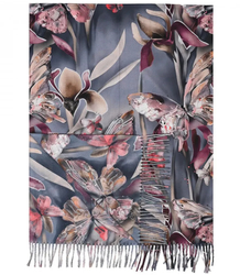 Šál střapec teplý motýl měkký hladký 180x70 cm