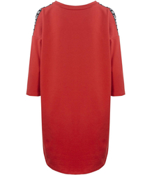 Rovné mikinové tunikové šaty PLUS SIZE