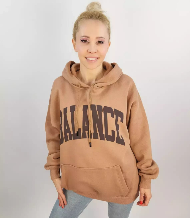 BALANCE oversize unisex mikina s velkými nápisy