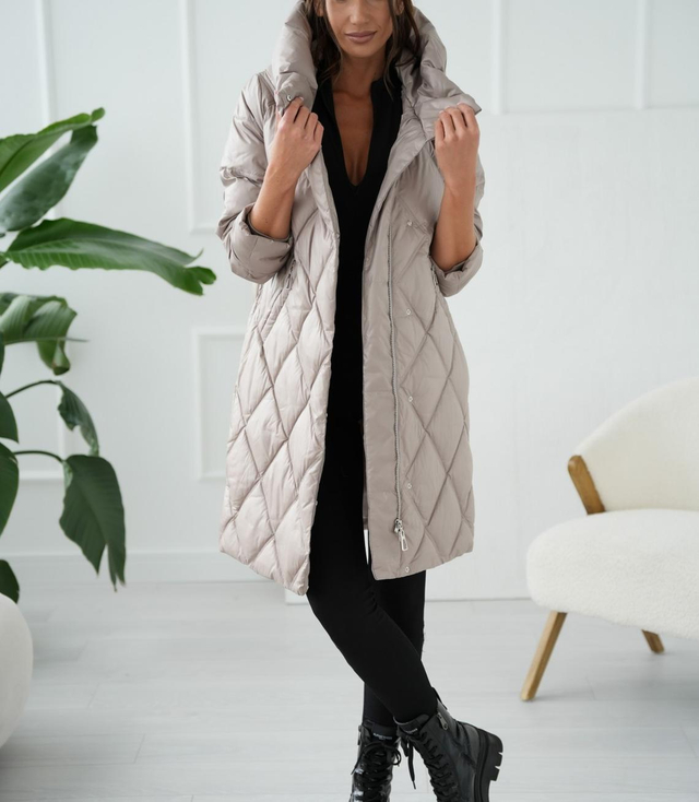 Teplý dámský zimní kabát Quilted Insulated MELANIA