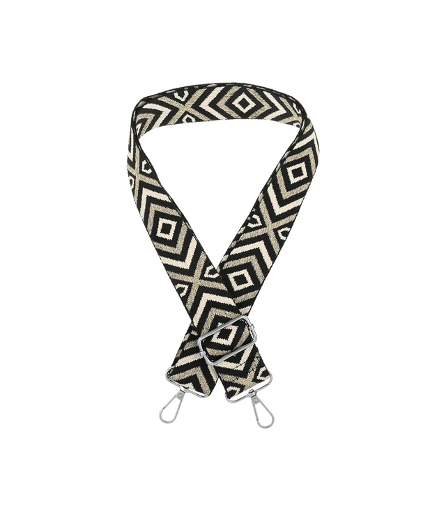 Módní pletený široký popruh kabelky nastavitelný