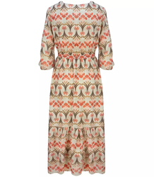 Vzdušné šaty s celoplošným pruhem