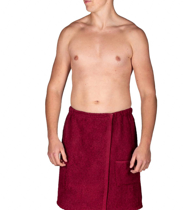 Pánský saunový froté pytel s elastickou kapsou