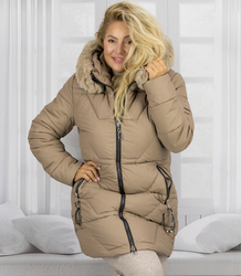 Zimní prošívaný kabát teplá bunda WINTER ROSE