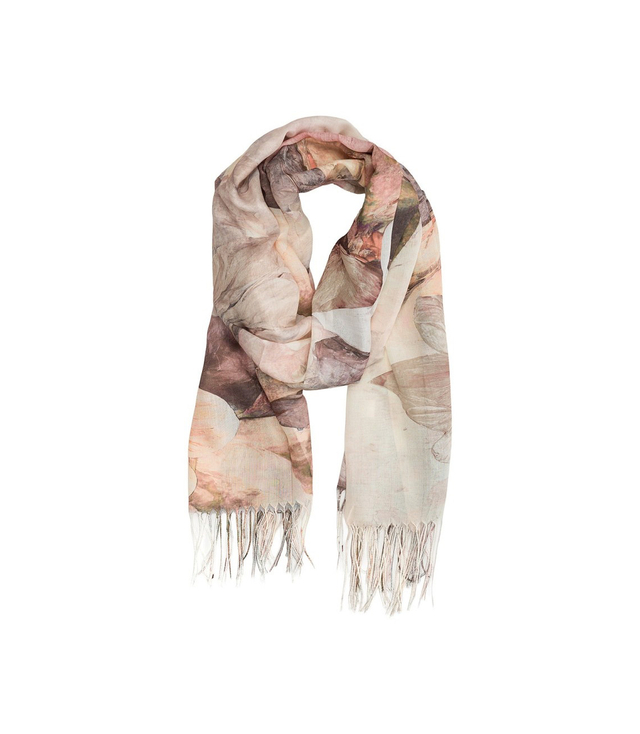 Dámská šála s květinovým vzorem 180x70