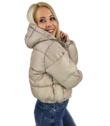 Krátká oboustranná leopardí bomber bunda Warm Autumn Winter BELLA