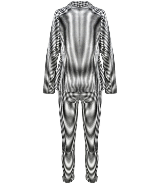 Sada bunda + kalhoty Kostkované