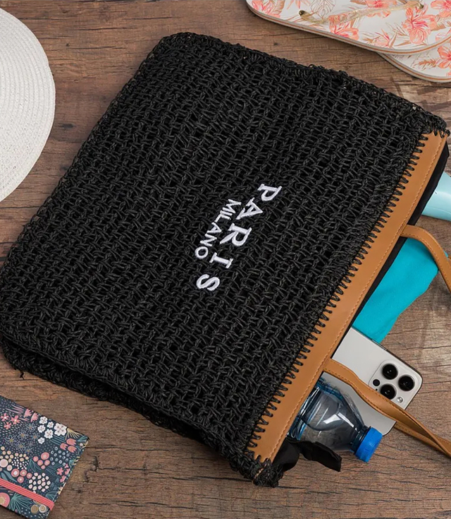 Kostkovaná nákupní taška PARIS MILANO