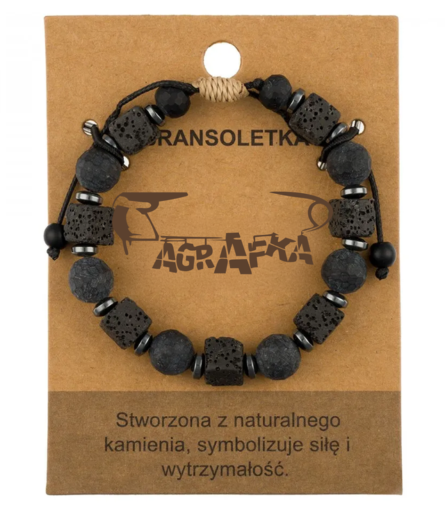 Pánský náramek s přírodními kameny