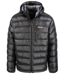 Pánská zimní prošívaná bunda s kapucí 