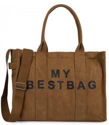 Velká jednobarevná nákupní taška s nápisem "My Bestbag