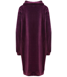 Šaty Velurová mikina s nápisem