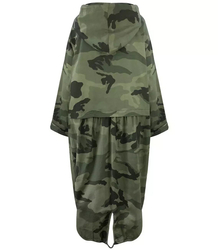 Bunda Cloak jaro parka z moro bavlny