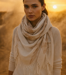 Dámský šátek s květinovým vzorem 100x100