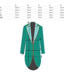 Dámský dlouhý oboustranně prošívaný kabátEMMA