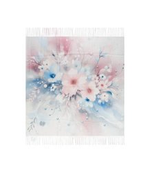 Dámská šála s květinovým vzorem 180x70