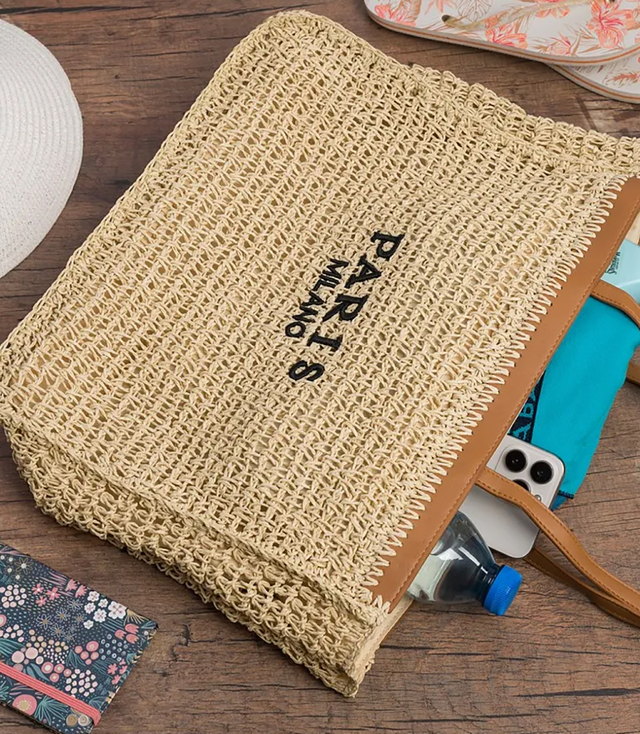 Kostkovaná nákupní taška PARIS MILANO