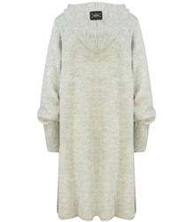 Dlouhý tlustý svetr CARDIGAN bufetový rukáv