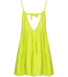 Letní plátěné šaty s otevřenými ramínky LANILA