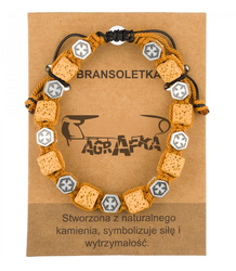 Pánský náramek s přírodními kameny