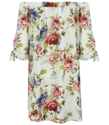 Mini květinové tunikové šaty krásné