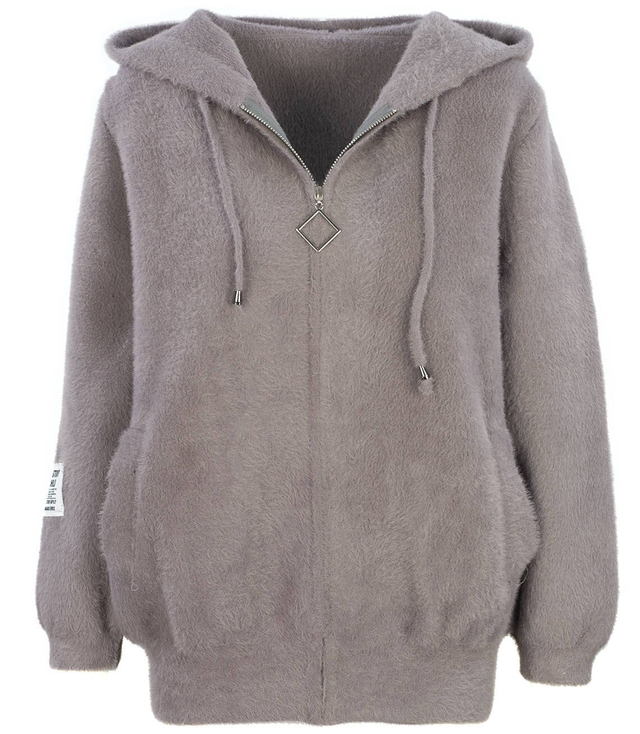 BOMBERKA krátká bunda Uzlová kapuce ALPAKA