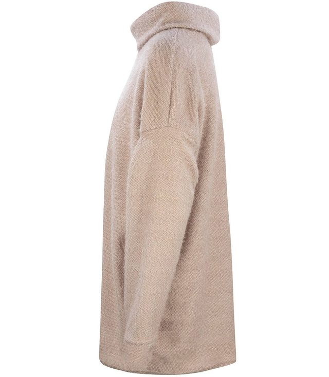 Volný svetr s rolákem nadýchaný teplý GOLF