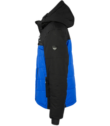 Pánská prošívaná zimní bunda s kapucí dvoubarevná