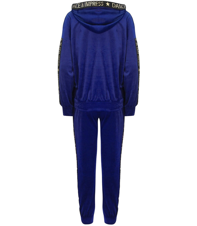 Velurová souprava DRES s opaskem